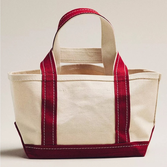 Anthropologie Hartley Monogram Mini Canvas Tote by Maeve - E - Picture 2 of 2